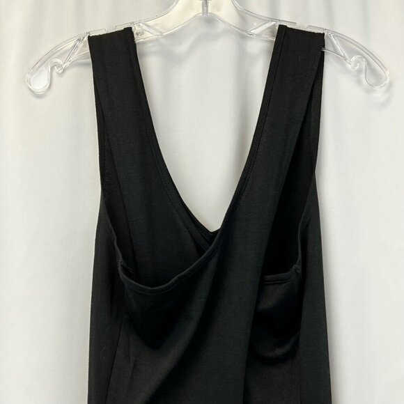 Emerald Sundae Womens Jumpsuit Black Stretch V Neck Sleeveless Straight Leg S - Picture 3 of 11